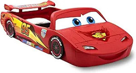                                                              							LIGHTNING MCQUEEN TWIN RACE CAR BED
                                                            						 