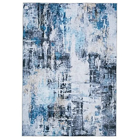                                                              							5X7 BETHELANN BLUE WASHABLE RUG
                                                            						 