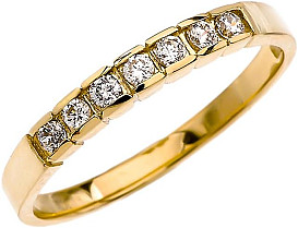                                                              							10K .12CTTW DIAMOND BAND
                                                            						 