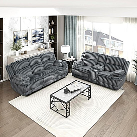                                                              							GREY DIAMOND RECLINING LOVESEAT
                                                            						 