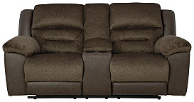                                                              							DORMAN TWO-TONE BROWN RECLINING LOV...
                                                            						 