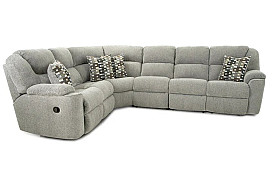                                                              							DOVE 3PC RECLINING SECTIONAL
                                                            						 