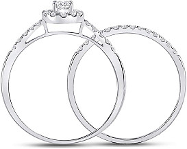                                                              							10K .52CTTW DIAMOND BRIDAL SET
                                                            						 