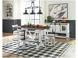                                                              							5PC VALEBECK COUNTERHEIGHT DINETTE
                                                            						 