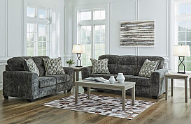                                                              							LONOKE GUNMETAL STATIONARY SOFA & L...
                                                            						 