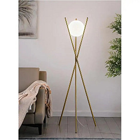                                                              							GOLD FLOOR LAMP
                                                            						 